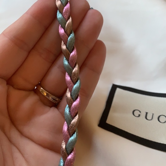 Gucci Pink & Blue Metallic Trapuntata - Picture 11 of 11